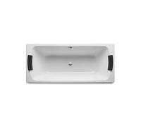 Baignoire acier émaillée avec fond antidérapant 1700X750 Blanc LUN - ROCA A221370000