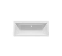 Baignoire acrylique RIHO RETHINK CUBIC WALL 180x80 cm-Sans appui-tête--