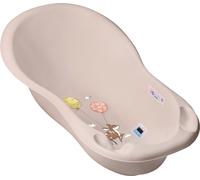 Tega Baignoire ergonomique pour bébé XXL 102 cm, de 0 à 24 mois environ, ergonomique (beige)