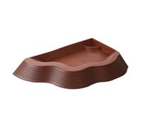 Baignoire antidérapante pour Reptiles - avec Rampe d'entrée structurée - Décoration d'aquarium pour Gecko Serpent - Tambour à Barbe