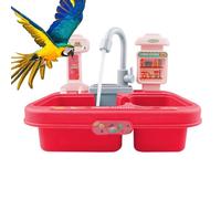 Baignoire automatique d'oiseaux - Bain d'oiseaux intérieurs électriques pour oiseaux à cage | Spa pour oiseaux intérieurs avec pompe à eau, bain d'oiseaux motorisés, bain d'oiseaux intérieur El