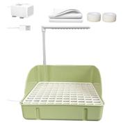 Baignoire automatique pour oiseaux - Fontaine de bain avec pompe, bol de douche facile à nettoyer | Station de bain transparente pour cage à oiseaux, accessoire de rinçage pour perroquets