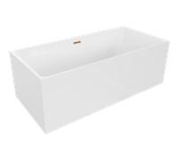 Baignoire autoportante acrylique Mexen Nita 170 x 80 cm blanc/or rose