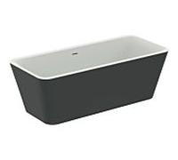 Baignoire autoportante en forme de corps Ideal Standard Tonic II K8725V3, ensemble de vidage et trop-plein, avec garniture de vidage , noir