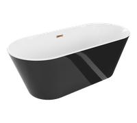 Baignoire autoportante Mexen Flavia 150 x 75 blanc/noir