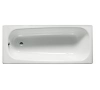 Baignoire rectangulaire avec pieds percée 1 trou Contesa 150x70 blanc