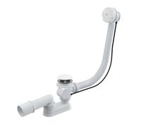 Baignoire Baignoire Bonde à partir de avec trop-plein blanc Longueur 570 mm automatique de câble bowden Bouchon Grand Bonde vidage baignoire