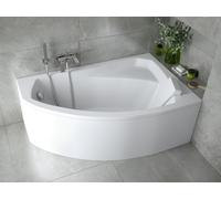 Baignoire Bain d'angle 140x90 Droite + tablier en acrylique Siphon + pieds RIMA