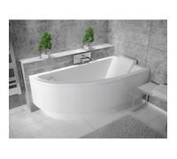 Baignoire Bain d'angle 150x70 Droite + tablier en acrylique Siphon +pieds PRAKTIKA