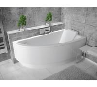 Baignoire Bain d'angle 150x70 Droite + tablier en acrylique Siphon +pieds PRAKTIKA
