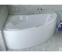 Baignoire Bain d'angle 160x100 Gauche + poignée, Siphon de bain et pieds - 4en1