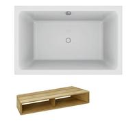 Baignoire bain douche 140 X 90 JACOB DELAFON Capsule + marche pieds