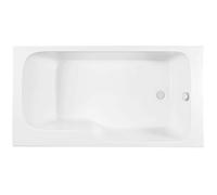 Baignoire bain douche JACOB DELAFON Malice antidérapante, version droite 170x90 cm Blanc mat