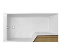 Baignoire bain douche JACOB DELAFON Neo - Blanc - 180 x 70/90 - Version gauche
