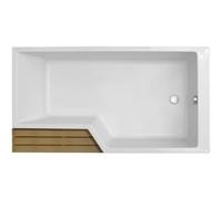 Baignoire bain douche JACOB DELAFON Neo, version droite Blanc brillant 170 x 70/90