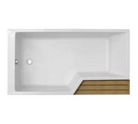 Baignoire bain douche JACOB DELAFON Neo, version gauche Blanc brillant 150 x 60/80