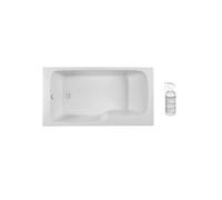 Baignoire bain douche Malice antidérapante + nettoyant 160 x 85 version gauche