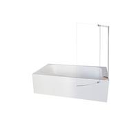 Baignoire bain douche Malice antidérapante + tablier angle + pare bain 170 x 90, droite