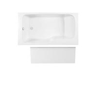 Baignoire bain douche Malice antidérapante + tablier niche 160 x 85 version gauche