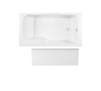 Baignoire bain douche Malice antidérapante + tablier niche 170 x 90 version droite