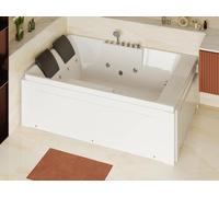 Baignoire balnéo - 2 places - 515 L - 182 x 122 x 62 cm - Angle gauche - THALASSA