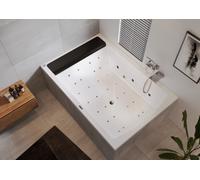 Baignoire Balneo 2 Places Riho Savona Bliss Version Droite 1300x800x1800mm Blanc