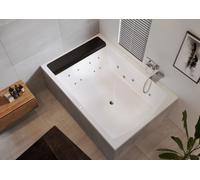 Baignoire Balneo 2 Places Riho Savona Flow Version Droite 1300x800x1800mm Blanc
