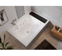 Baignoire Balneo 2 Places Riho Savona Flow Version Gauche 1300x800x1800mm Blanc