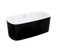 Baignoire balnéo à leds - 150 x 75cm - Noire - 1 place -155 L - SIRGAO
