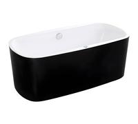 Baignoire balnéo à leds SIRGAO - 1 place - 155L - 150*75cm - Noire