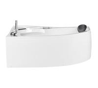 Baignoire balnéo angle à droite avec LED blanche 150 cm NEIVA