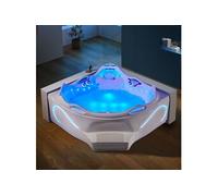 Baignoire balnéo angle Love story 42 jets - 156x156x80cm -