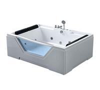 BAIGNOIRE BALNEO BAIN BALNEO TOURBILLON MASSANTE Linda 170 x 120 cm SPA BLANC