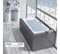 Baignoire balnéo Concerto 180x80 cm tête à droite SENSATION AIR POOL - KINEDO BCON180BDSAP1