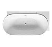 Duravit Luv baignoire à remous, coin à droite, double dos inclinés, habillage sans soudure, garniture de vidage et de trop-plein, système Air, 1850x950mm, 760432000AS0000