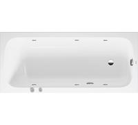 Baignoire balnéo Duravit Collection One, version à encastrer, simple dos, bâti-support, garniture de vidage et de trop-plein, système Jet, 1700x750mm, 760612000JS1000