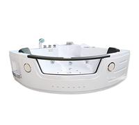 BAIGNOIRE BALNEO MASSANTE Model Sant'Angels 140 x 140 cm ANGLE HAUTE BAIN TOURBILLON 2 PERSONNES NEUVE CHROMOTHERAPIE