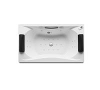Baignoire Balnéo rectangulaire biplace à encastrer 1900X1100 Blanc Be Cool - ROCA A248052001
