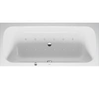 Baignoire Balnéo Rectangulaire Duravit Qatego AirSystem, 2 dossiers 1800x800mm Blanc 760614000AS0000