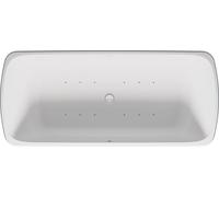 Baignoire Balnéo Rectangulaire Duravit Qatego AirSystem, 2 dossiers, en ilot 1800x800mm Blanc Mat 760911000AS0000