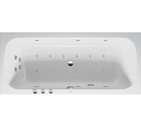 Baignoire Balnéo Rectangulaire Duravit Qatego Combiné P, 2 dossiers 1800x800mm Blanc 760614000CP1000