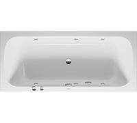 Baignoire Balnéo Rectangulaire Duravit Qatego Jet, 2 dossiers 1800x800mm Blanc 760614000JS1000