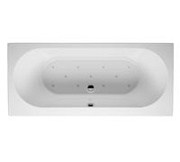 Baignoire Balnéo Rectangulaire Riho Carolina Air Version Droite 800x800x1800mm Blanc