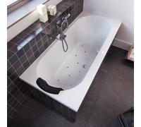 Baignoire Balnéo Rectangulaire Riho Carolina Air Version Droite 800x800x1900mm Blanc