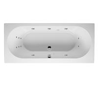 Baignoire Balnéo Rectangulaire Riho Carolina Flow Version Droite 800x800x1800mm Blanc