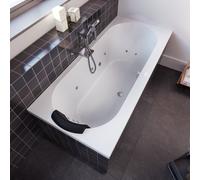 Baignoire Balnéo Rectangulaire Riho Carolina Flow Version Droite 800x800x1900mm Blanc