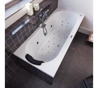 Baignoire Balnéo Rectangulaire Riho Carolina Joy Version Gauche 800x800x1900mm Blanc