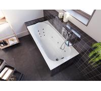 RIHO Columbia Baignoire rectangulaire, avec systÚme Flow, 1 place, version droite, blanche, B00, Exécution: 175x80x48,5cm, volume utile : 175 litres - B003004005