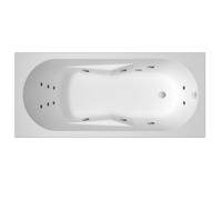 Baignoire Balnéo Rectangulaire Riho Lazy Version Droite, Flow 1800x800mm Blanc Brillant