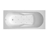 Baignoire Balnéo Rectangulaire Riho Lazy Version Gauche, Air 1700x750mm Blanc Brillant